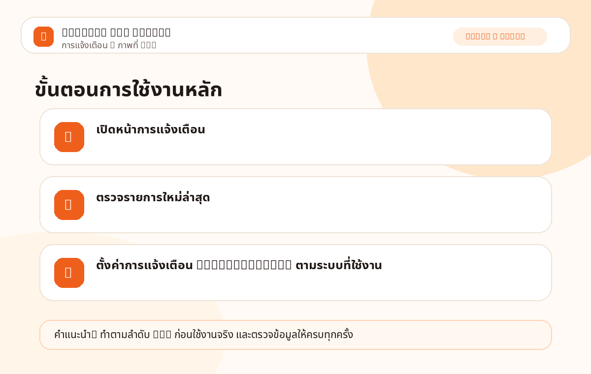 การแจ้งเตือน ภาพที่ 1