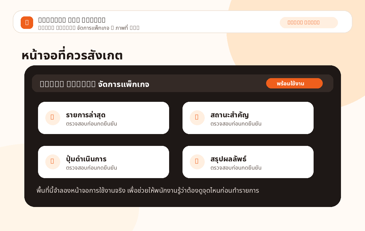Super Admin: จัดการแพ็กเกจ ภาพที่ 2